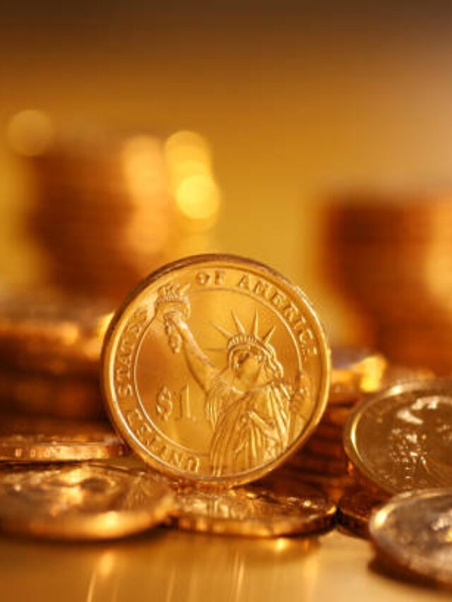 Gold dollar coins