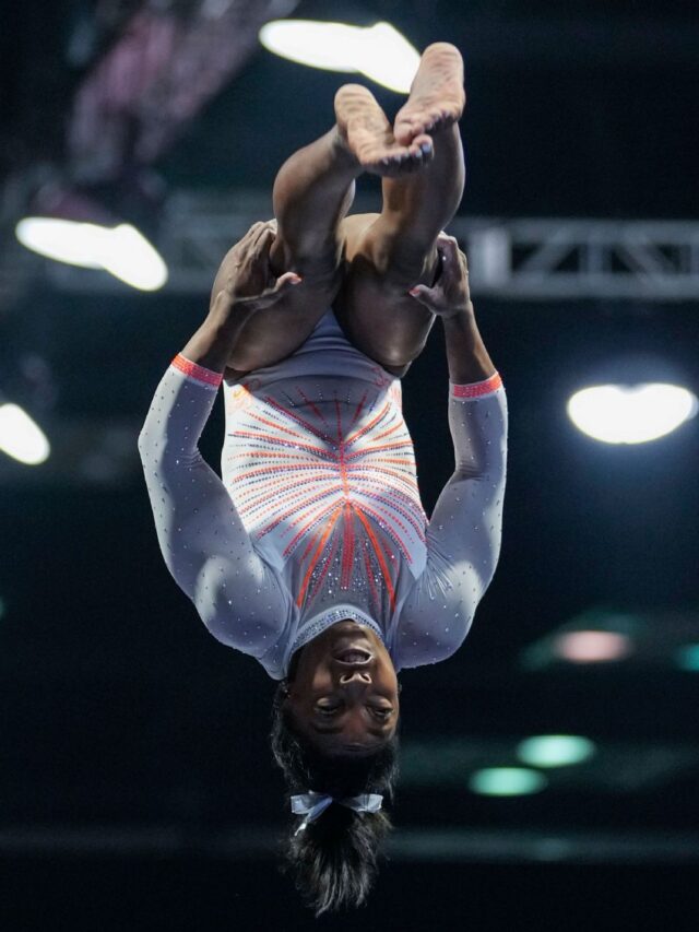 Simone Biles Effect Historic Vault at Competition